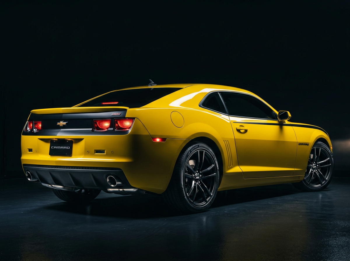 Camaro SS rear three-quarter body lines