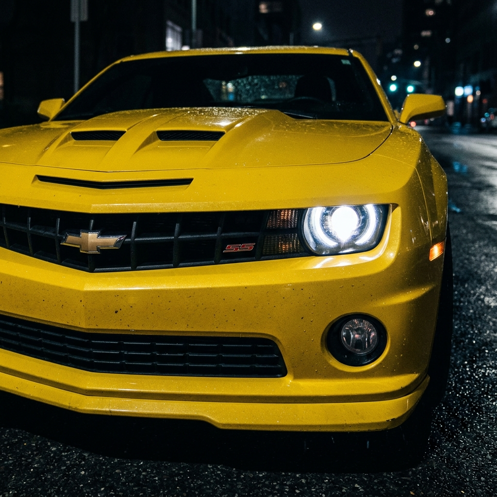 Camaro SS front grille and headlights